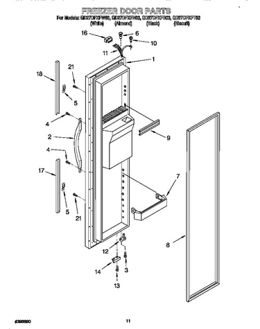 Freezer door