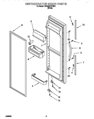 Refrigerator door