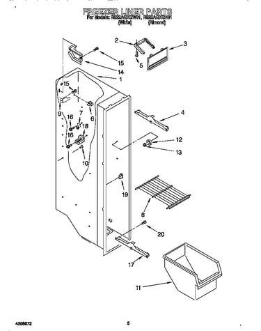Freezer liner