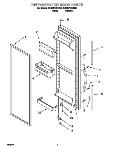 Refrigerator door