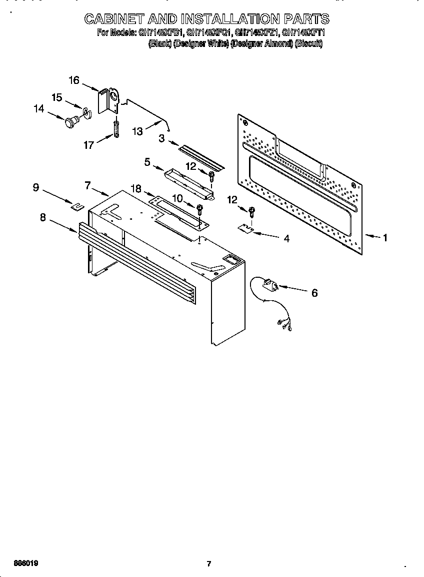 Cabinet and installation