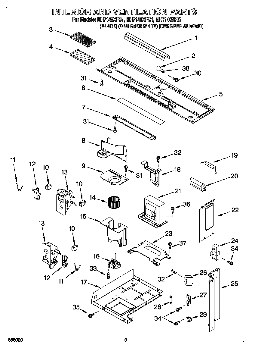 Interior and ventilation