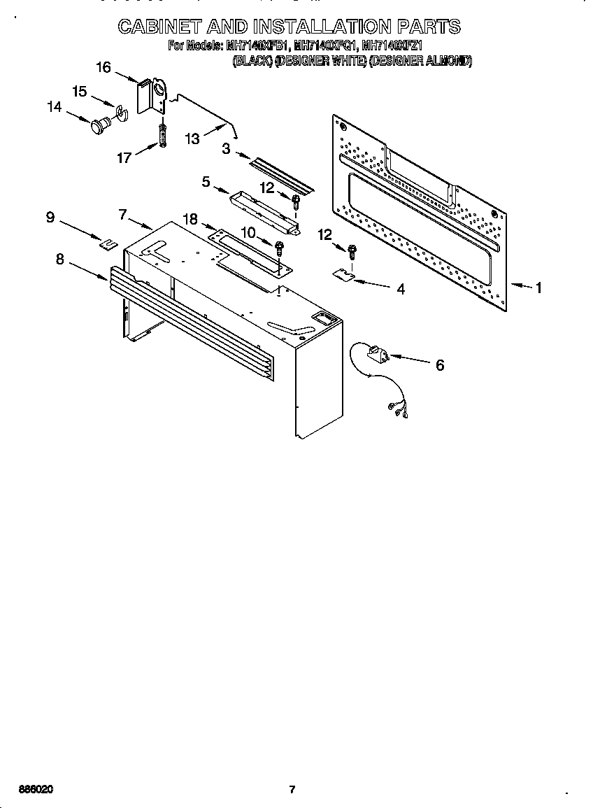 Cabinet and installation