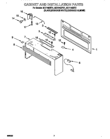 Cabinet and installation