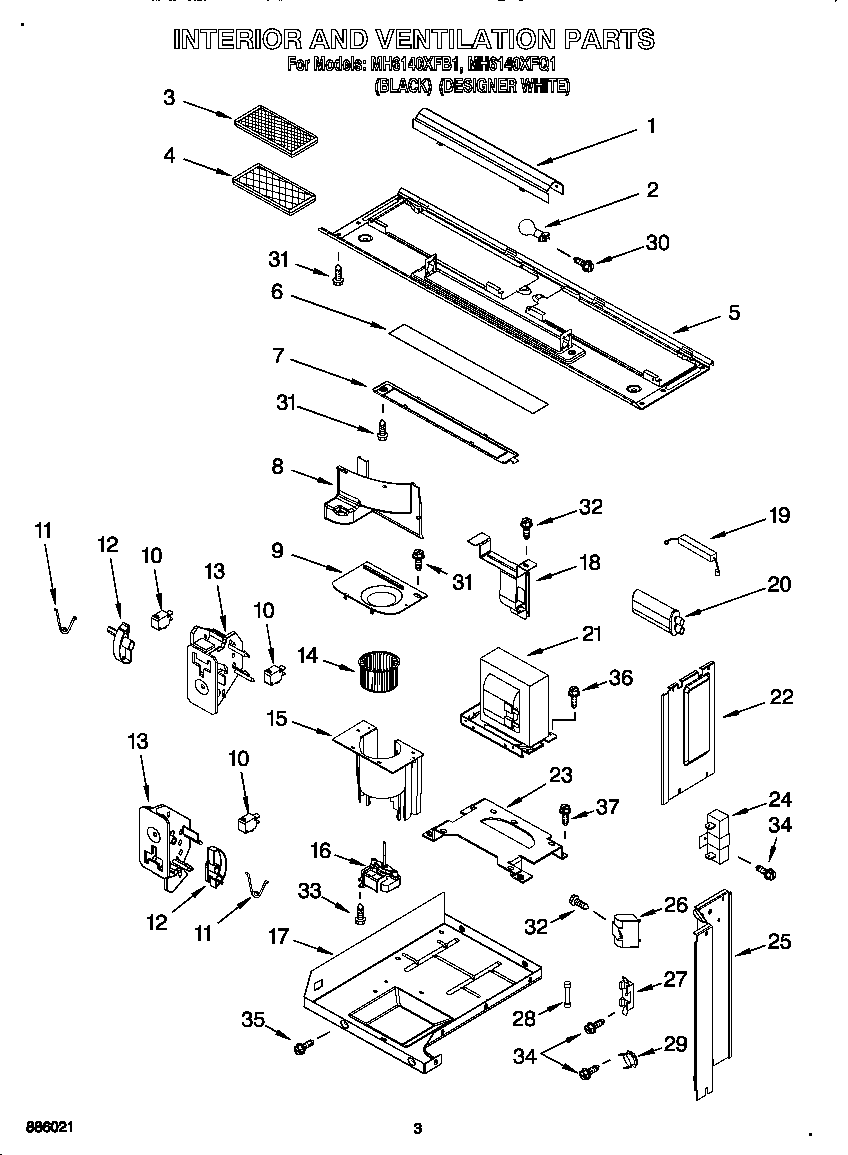 Interior and ventilation