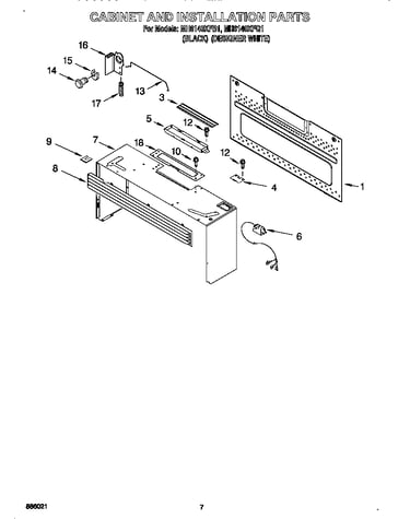 Cabinet and stallation