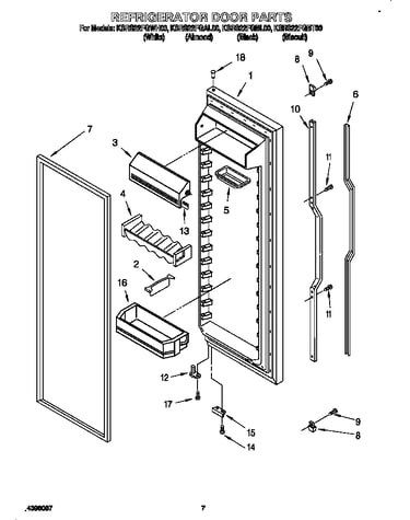 Refrigerator door