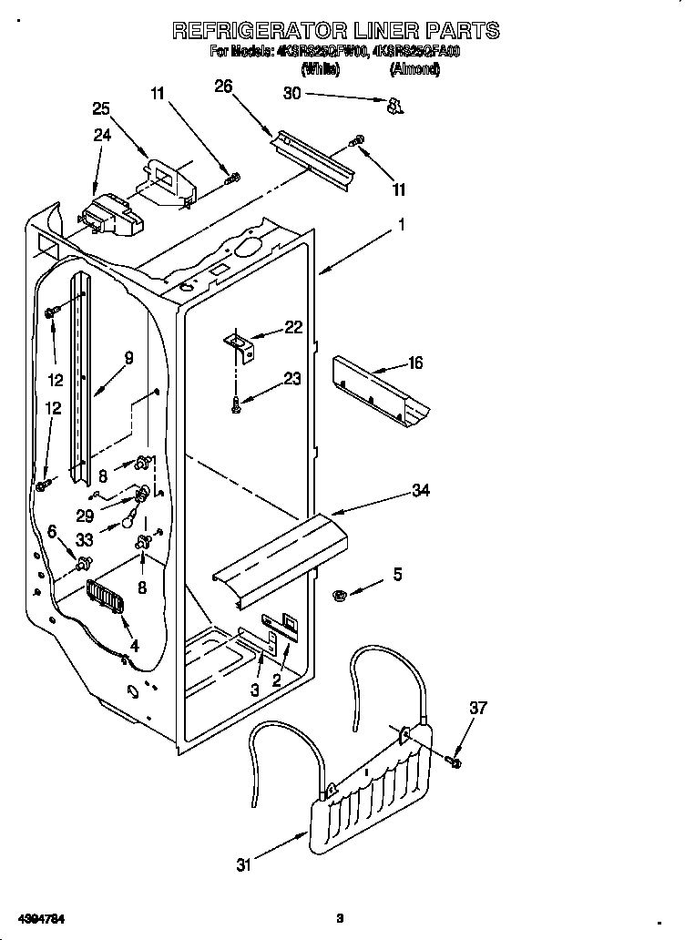Refrigerator liner