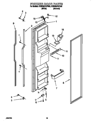 Freezer door