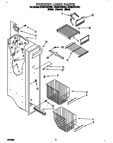 Freezer liner