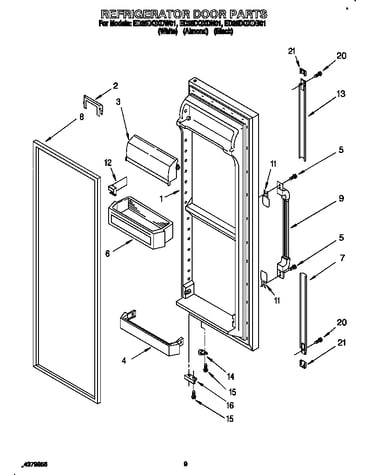 Refrigerator door