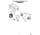Whirlpool MT9100SFQ0 magnetron and air flow diagram