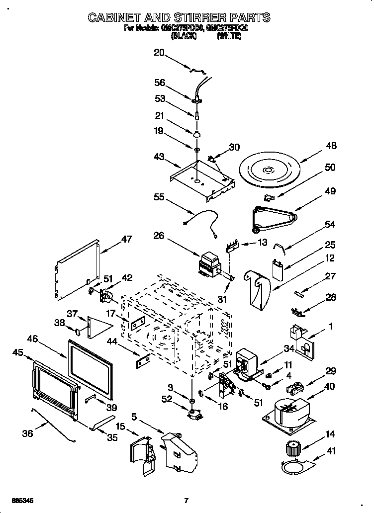 Cabinet and stirrer