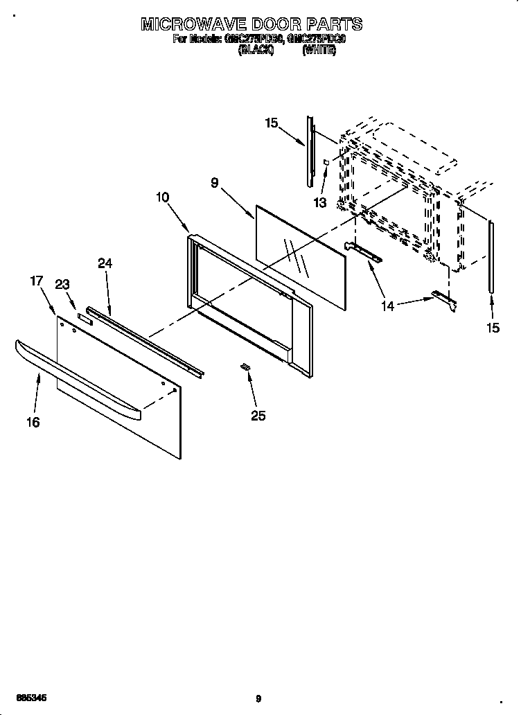 Microwave door