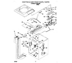 Whirlpool LCR7244HQ0 controls and rear panel diagram