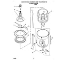 Whirlpool LCR7244HQ0 agitator, basket and tub diagram