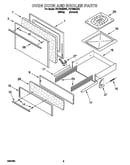 Oven door and broiler