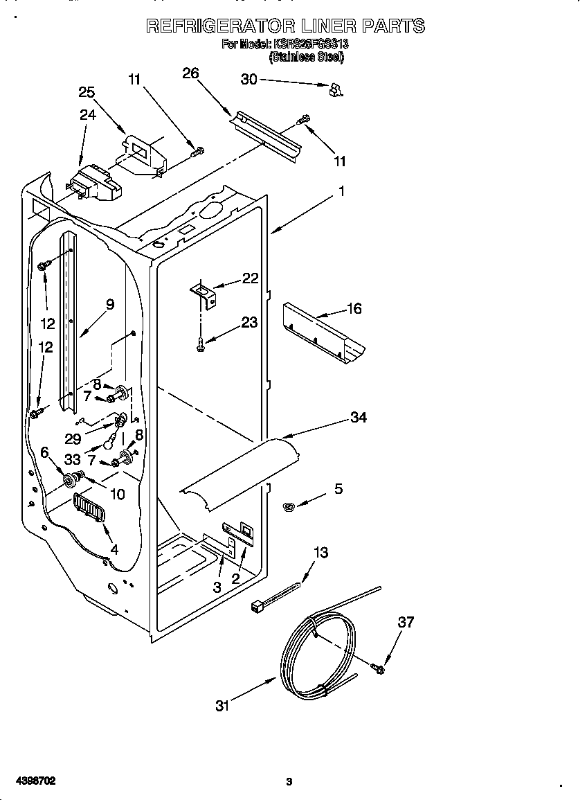 Refrigerator liner
