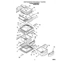 KitchenAid KSRS25FGSS13 refrigerator shelf diagram