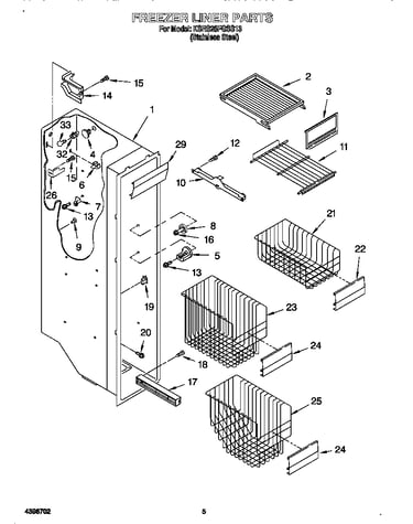 Freezer liner