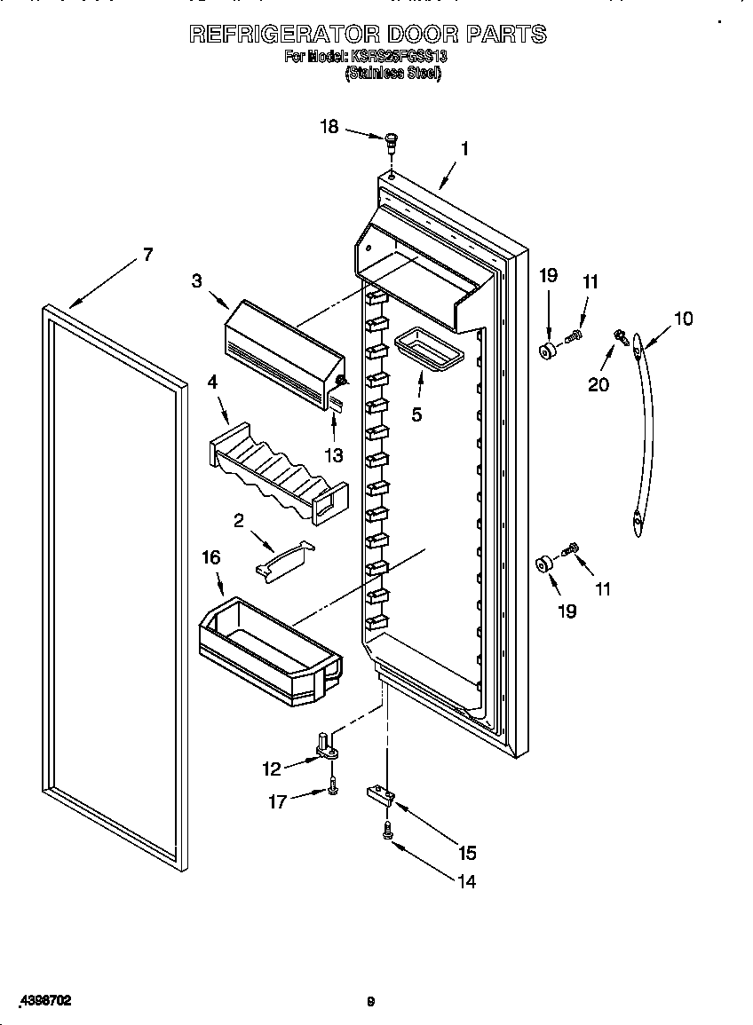 Refrigerator door