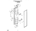 KitchenAid KSRS25FGSS13 freezer door diagram