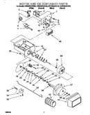 Motor and ice container