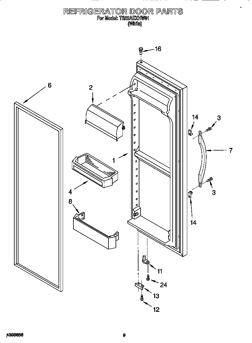 Refrigerator door