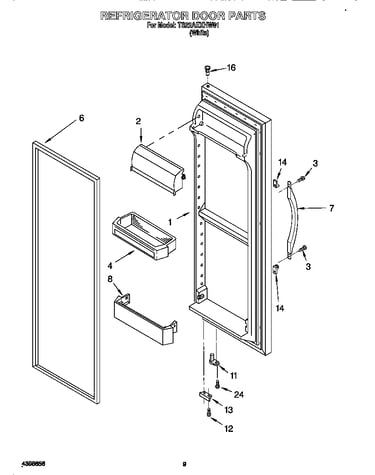 Refrigerator door