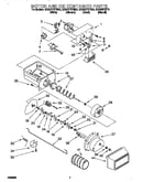Motor and ice container