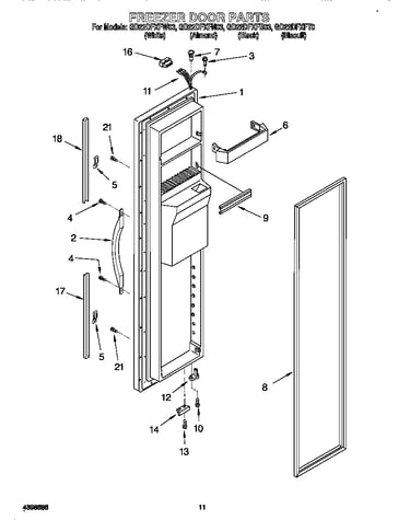 Freezer door