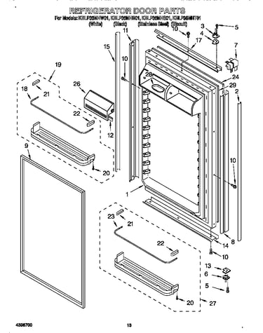 Refrigerator door