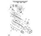 KitchenAid KSRS22QGWH02 motor and ice container diagram