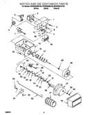 Motor and ice container