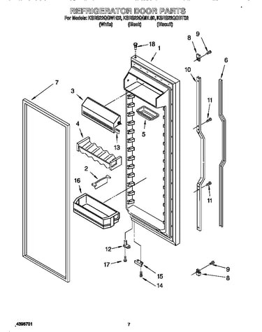 Refrigerator door