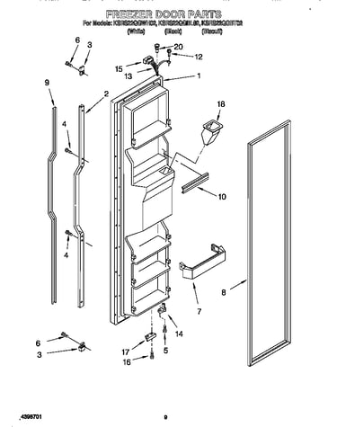 Freezer door
