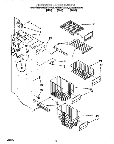 Freezer liner
