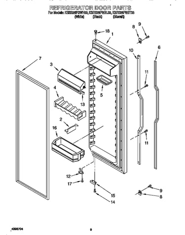 Refrigerator door