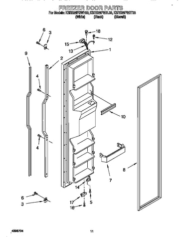 Freezer door