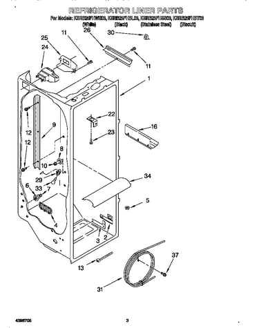Refrigerator liner