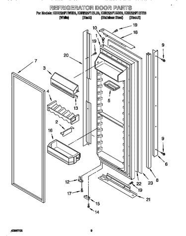 Refrigerator door