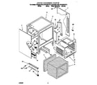 KitchenAid KERC607HBT0 oven chassis diagram