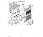 Whirlpool ACE254XH0 cabinet diagram
