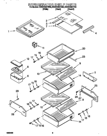 Refrigerator shelves