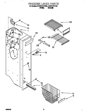 Freezer liner