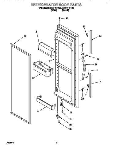 Refrigerator door
