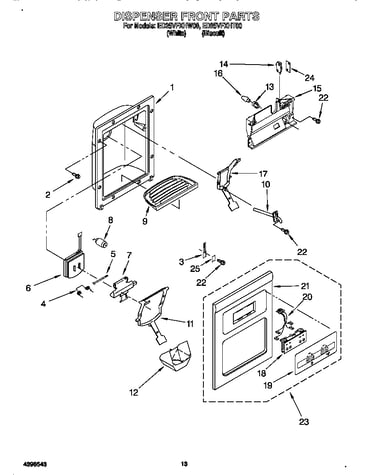 Dispenser front