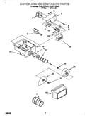 Motor and ice container
