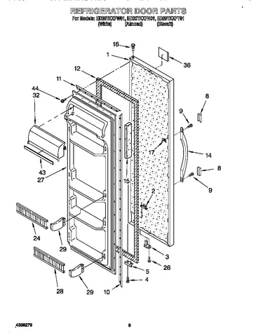 Refrigerator door