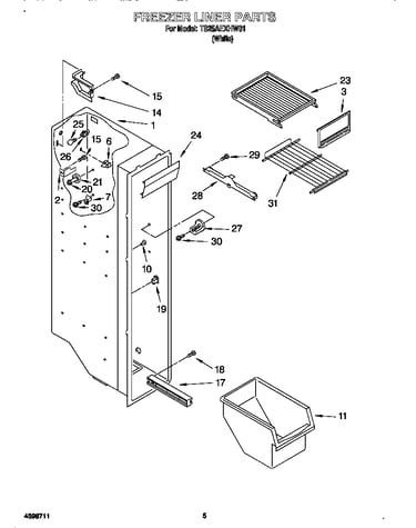 Freezer liner